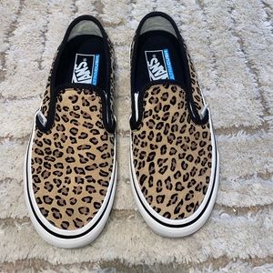Vans Leopard Print Classic Slip-On - Women’s size 6